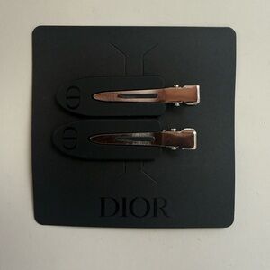 Dior Black and Silver Hair Accessories